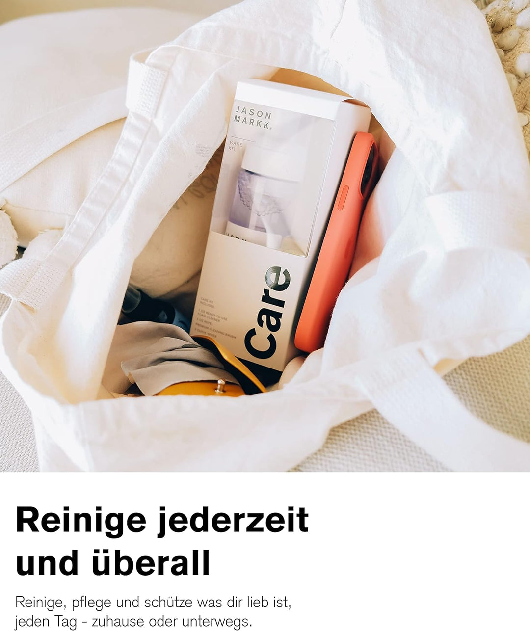 Jason Markk Care Kit,207ml gebrauchsfertiger Sneaker- & Schuhreiniger,59ml Repel Imprägnierspray,Pre