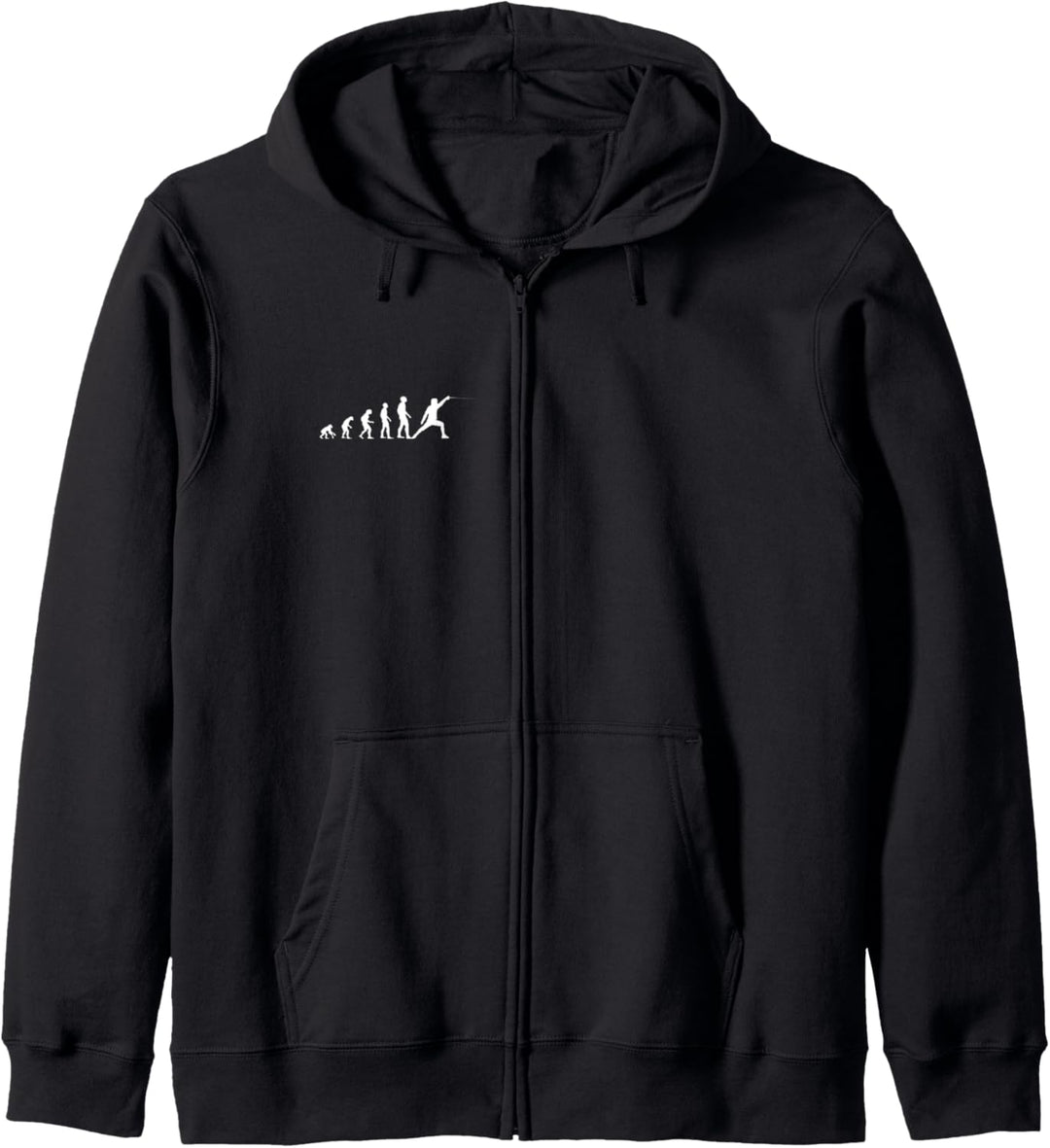 Evolution des Fechter Degen Lustiges Fechten Outfit Kapuzenjacke
