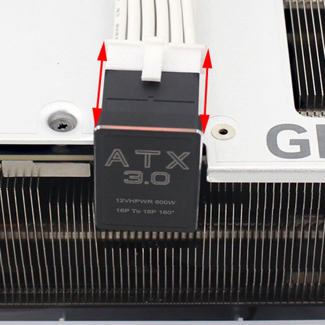 chenyang ATX3.0 PCI-E 5.0 12VHPWR 16Pin Power Modular Change Direction Adapter nach unten gewinkelt