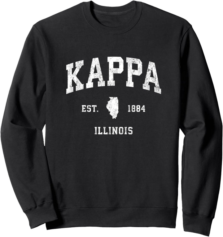 Kappa Illinois IL Sportdesign im Vintage-Stil Sweatshirt