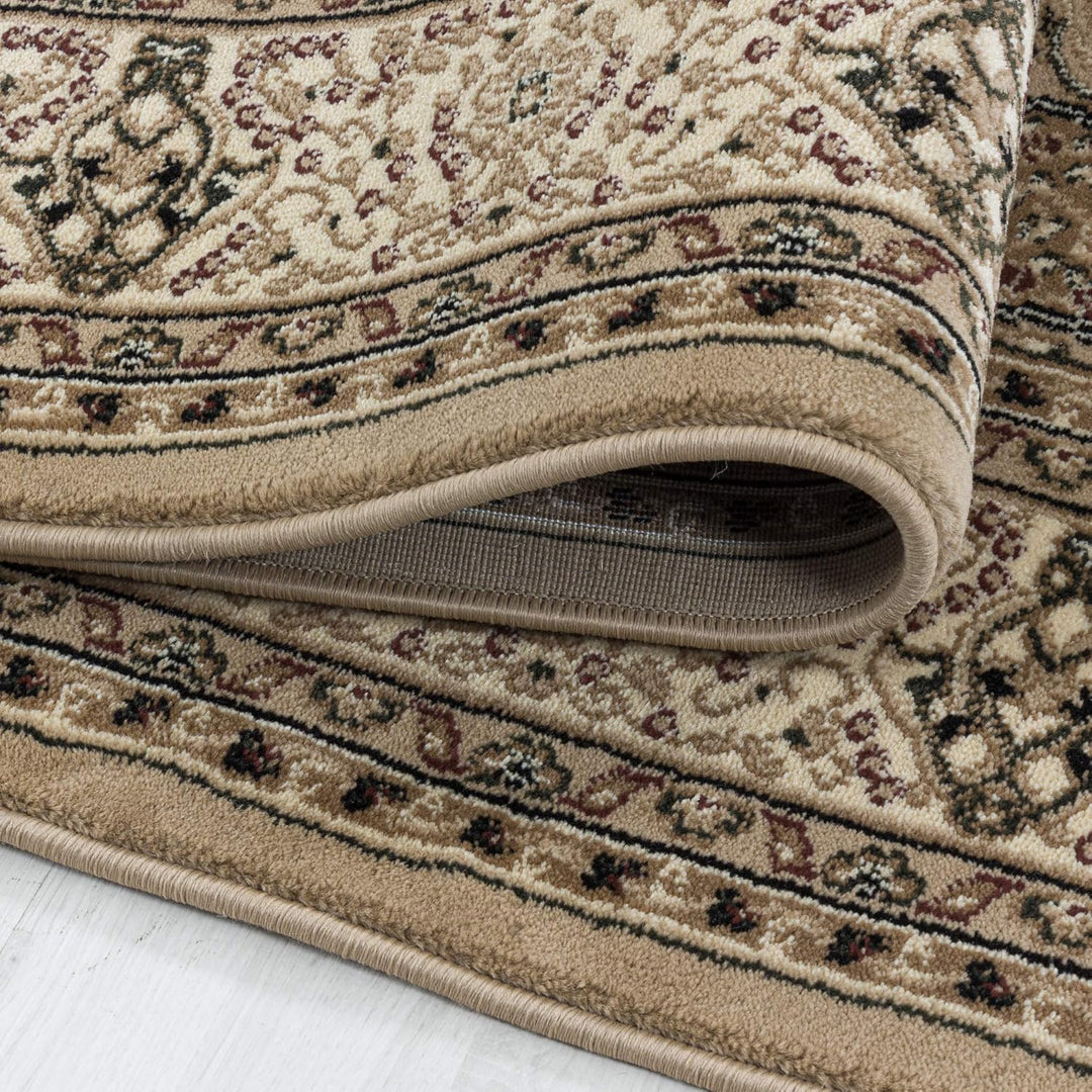 Carpetsale24 Orientteppich Kurzflor Orientalischer Teppich, Klassisch Oriental Ornament Medaillon De