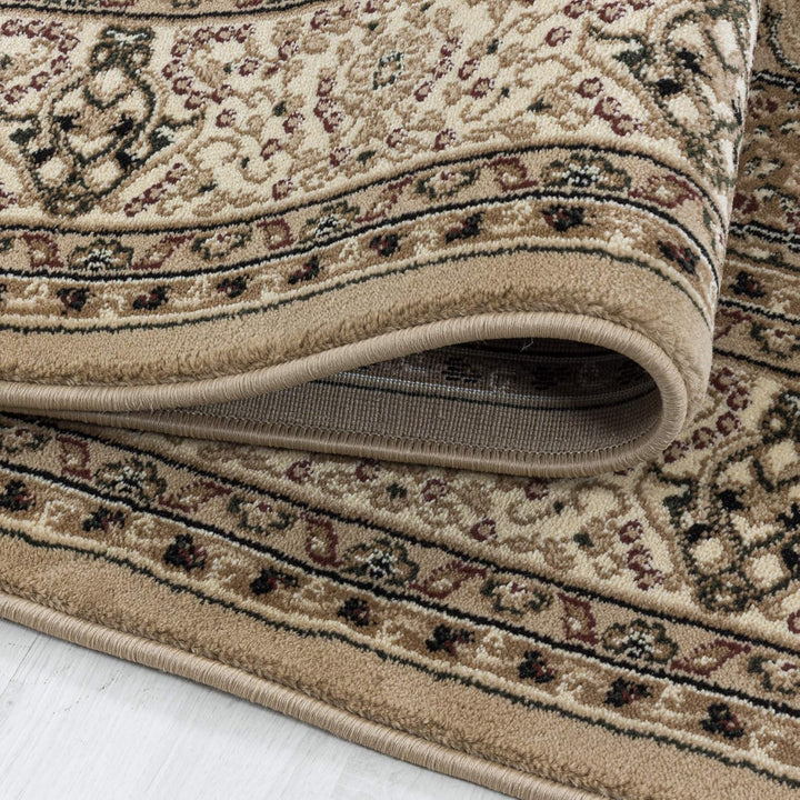 Carpetsale24 Orientteppich Kurzflor Orientalischer Teppich, Klassisch Oriental Ornament Medaillon De