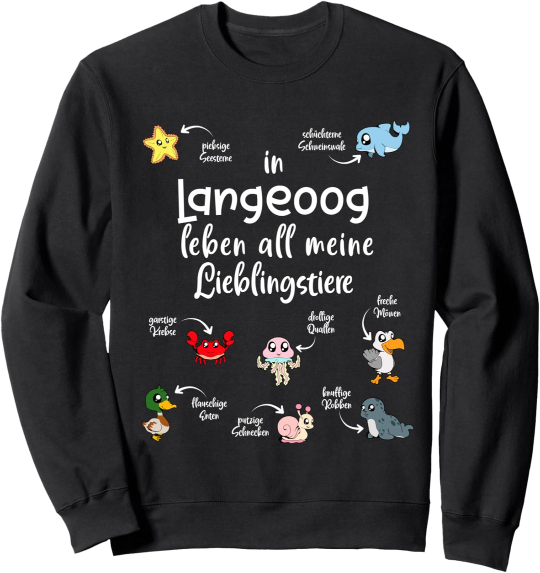 Meine Lieblingstiere in Langeoog Sweatshirt