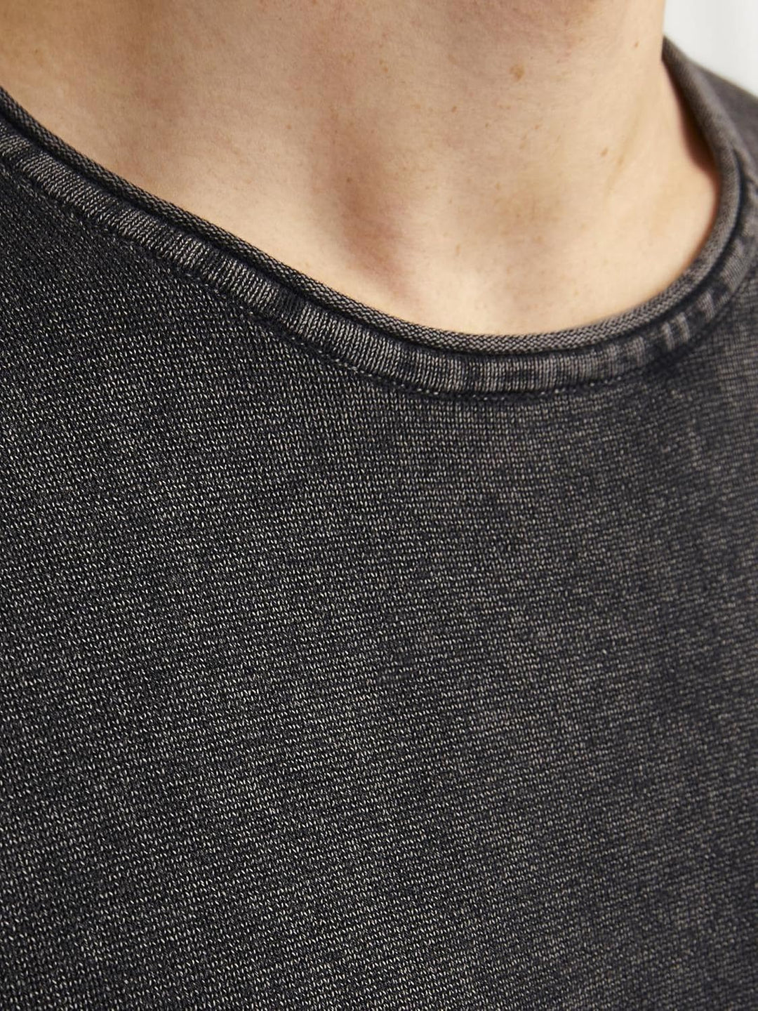 JACK & JONES Herren Strickpullover Rundhalspullover JJELEO Knit Crew Neck S Caviar, S Caviar