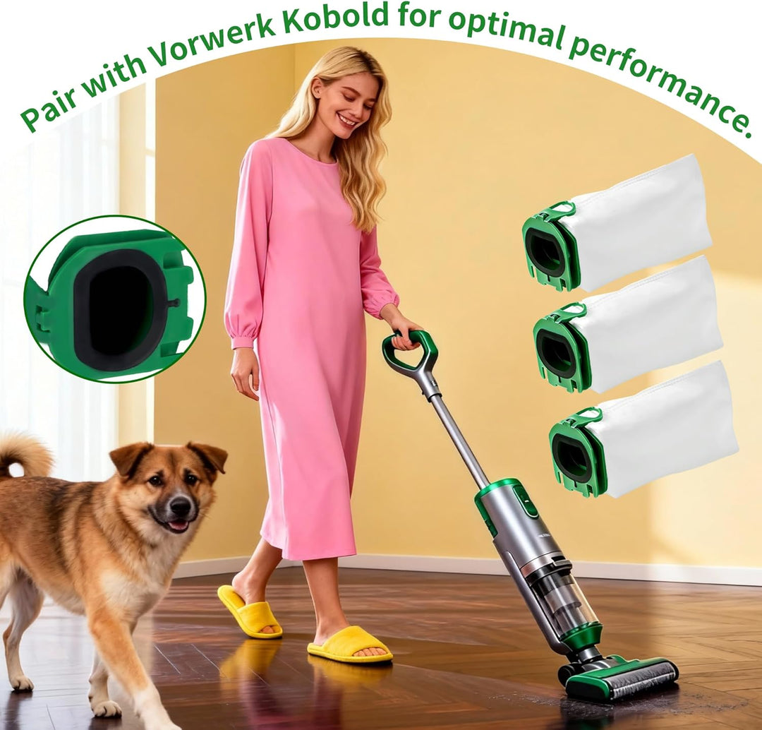 14 Stück Staubsaugerbeutel,Staubbeutel für Vorwerk Kobold VB100 FP 100 Premium Filtertüten mit 2 Mot