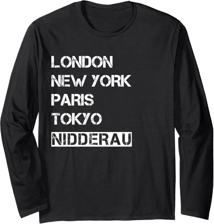 Meine Stadt! Geburtsort & Heimatliebe Nidderau Langarmshirt
