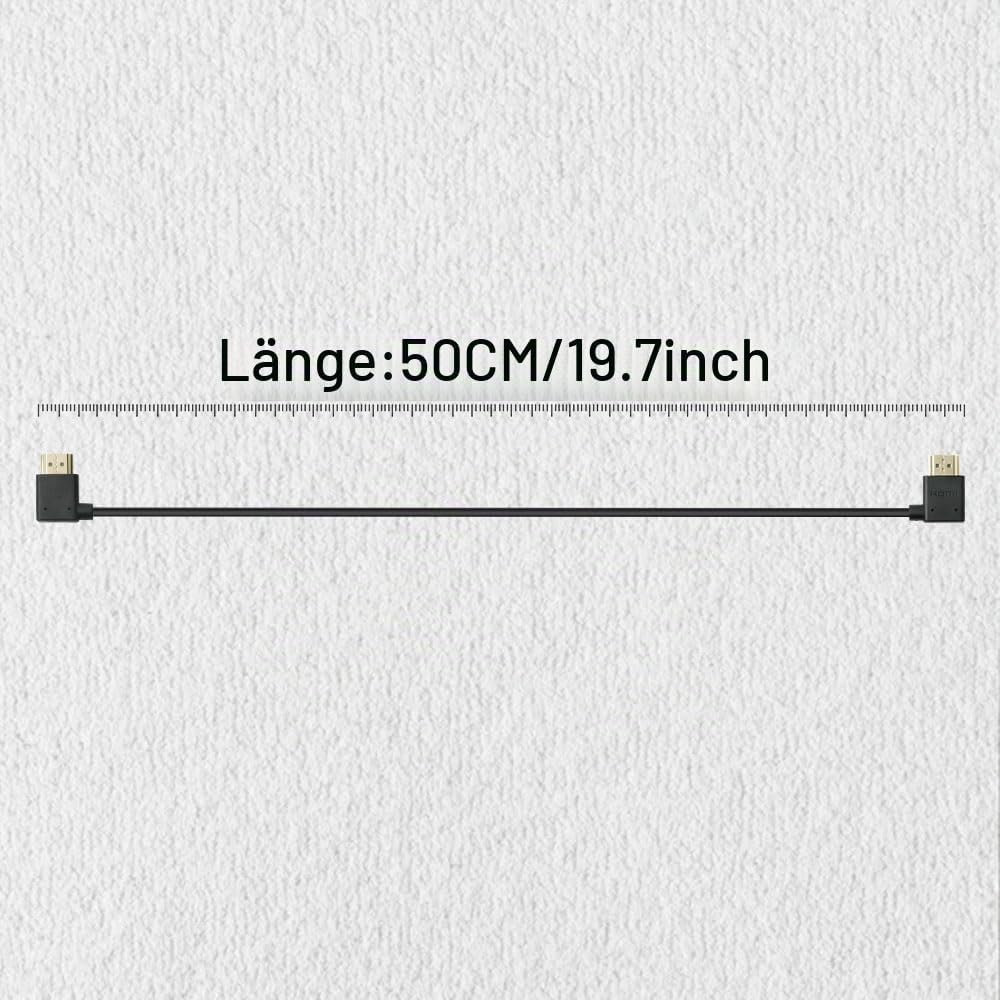 Alvin's Cables Z Cam E2 L-förmiges HDMI-Kabel links nach rechts Winkel High Speed HDMI-Kabel für Ato