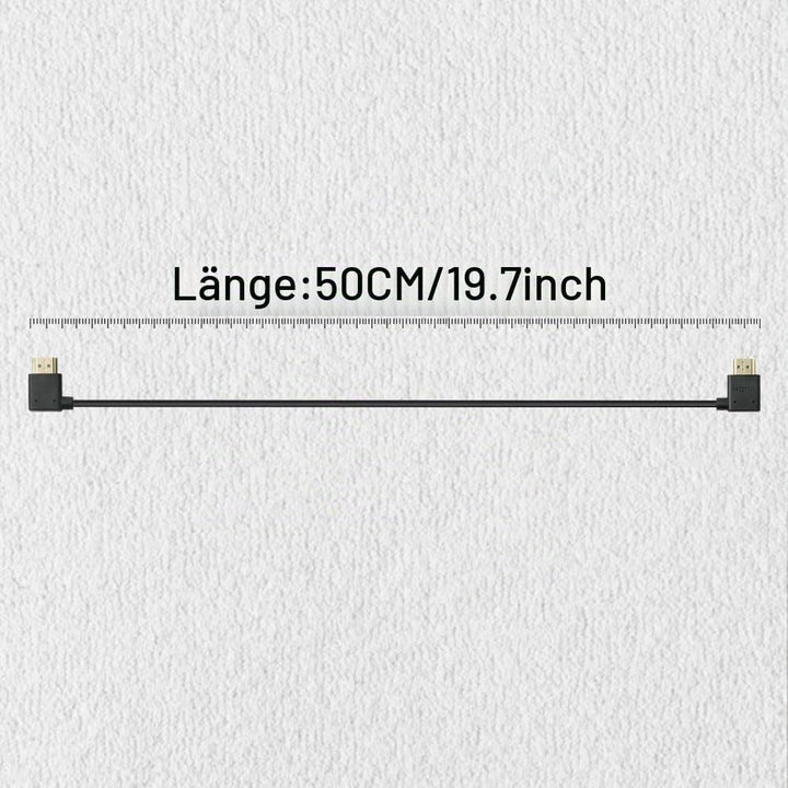 Alvin's Cables Z Cam E2 L-förmiges HDMI-Kabel links nach rechts Winkel High Speed HDMI-Kabel für Ato