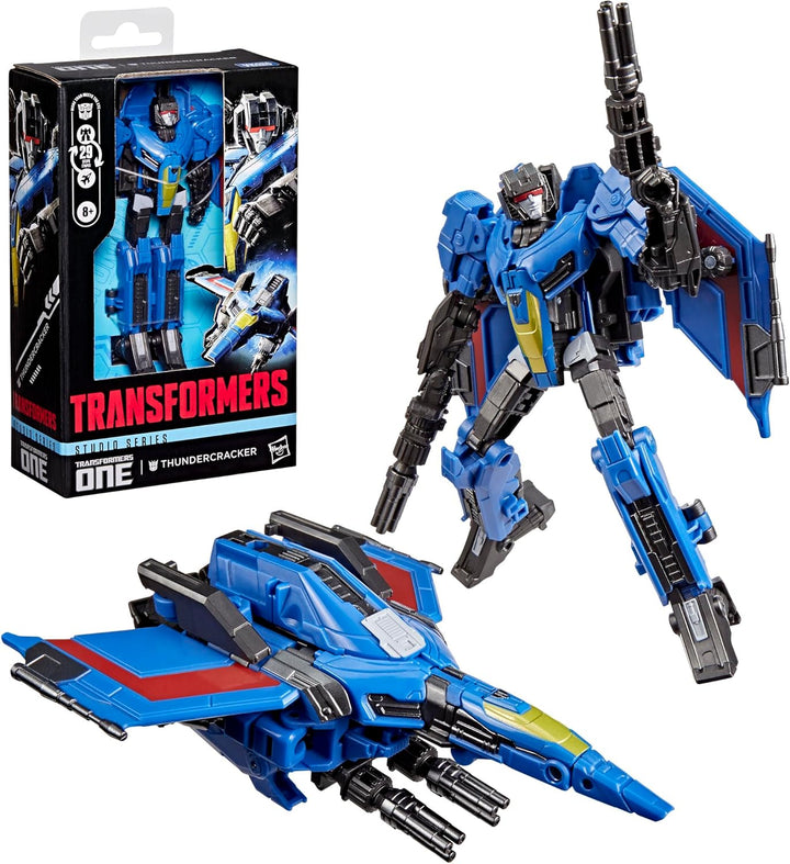 Transformers Studio Series ONE Thundercracker, verwandelbare Deluxe-Klasse Action-Figur (13 cm), Rob