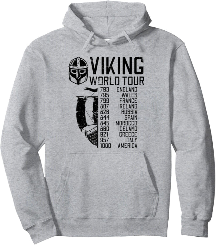 Viking World Tour | Wikinger Welttournee | Mythologie Pullover Hoodie