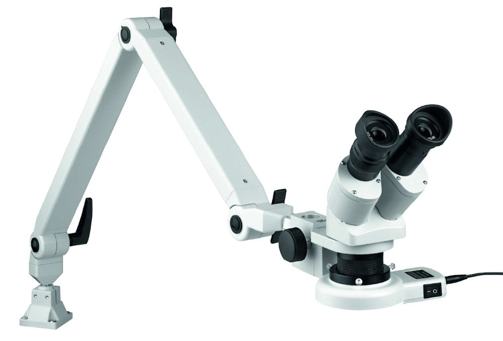 Eschenbach Optik Auflicht-Stereomikroskop mit LED-Auflicht-Ringleuchte, Vergrösserung 10x/20x, mit G