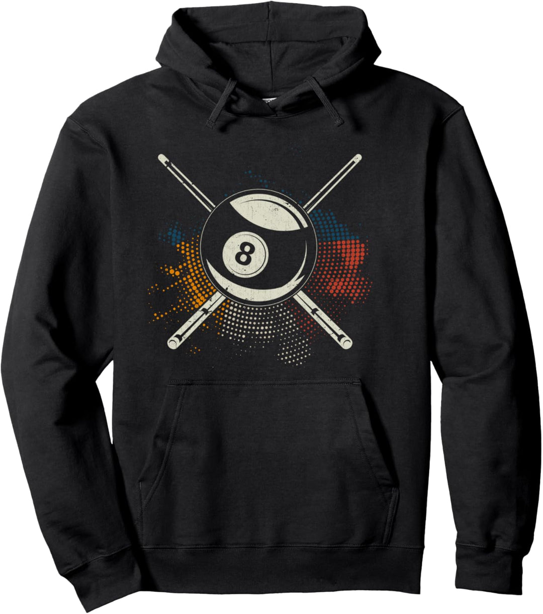 Buntes Billard Queue Pool 8 Ball Billard Pullover Hoodie
