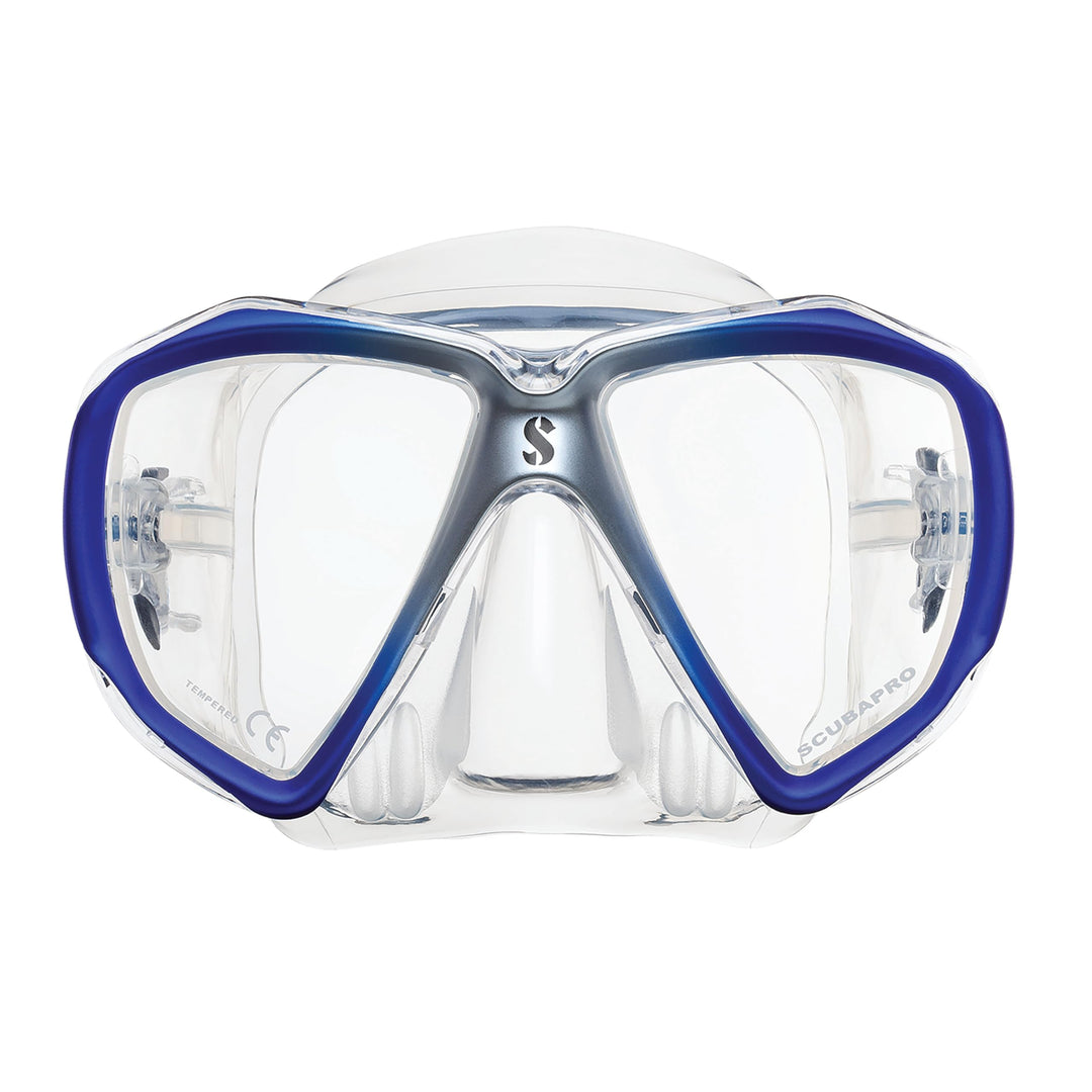 SCUBAPRO - Spectra Tauchmaske Clear Silicon/Shadow Blue, Clear Silicon/Shadow Blue