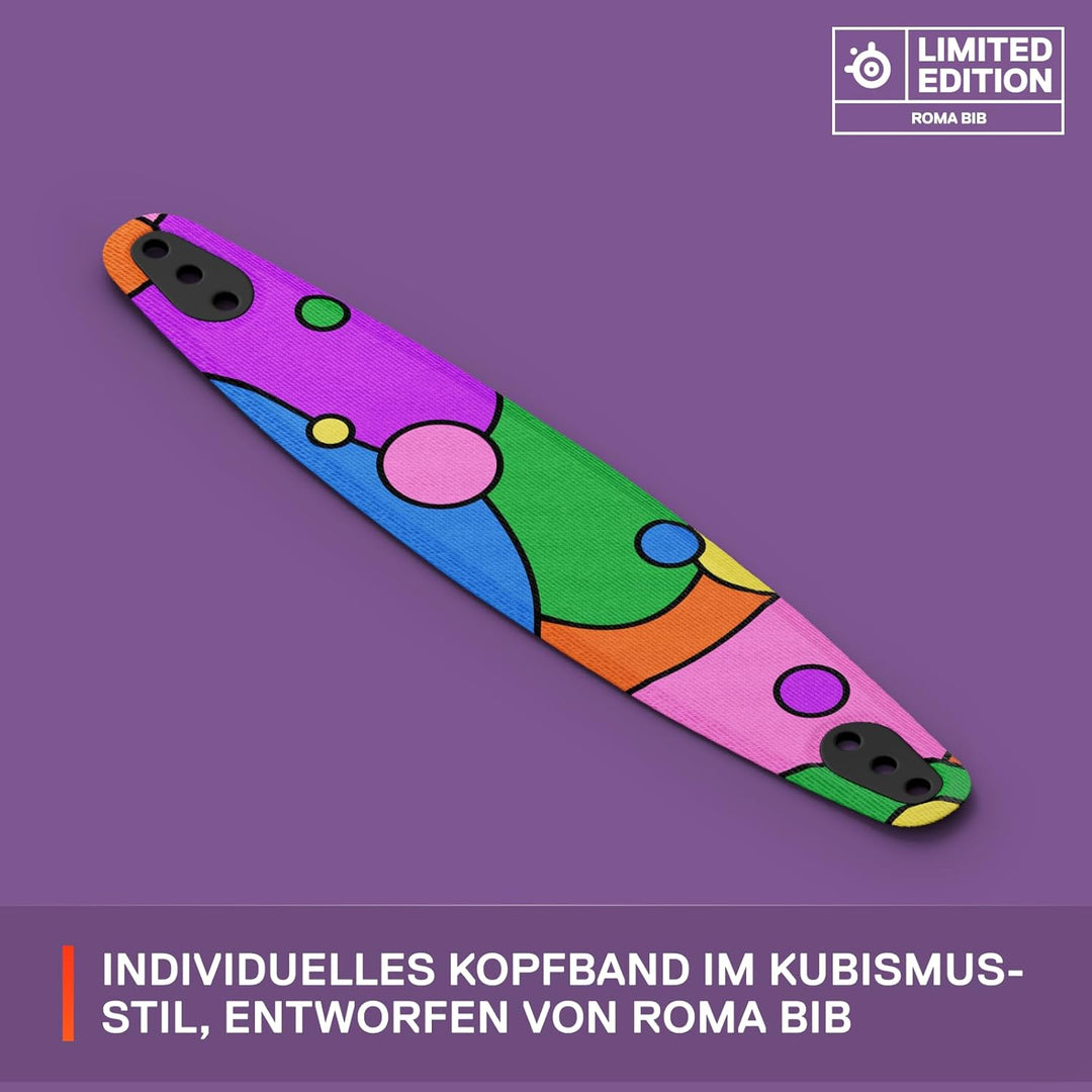 SteelSeries Arctis Nova Booster Pack – Mit Künstler entworfene Limited Edition – Roma Bib – Gaming-H
