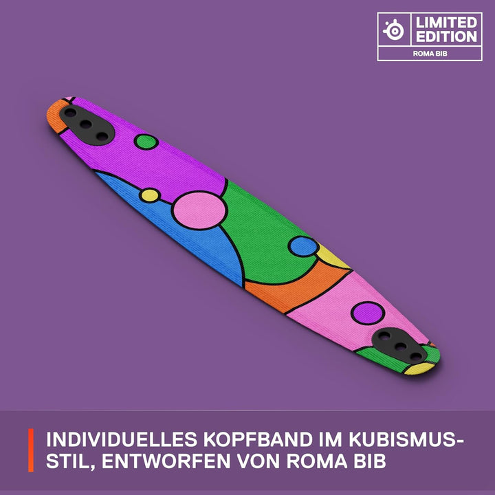 SteelSeries Arctis Nova Booster Pack – Mit Künstler entworfene Limited Edition – Roma Bib – Gaming-H