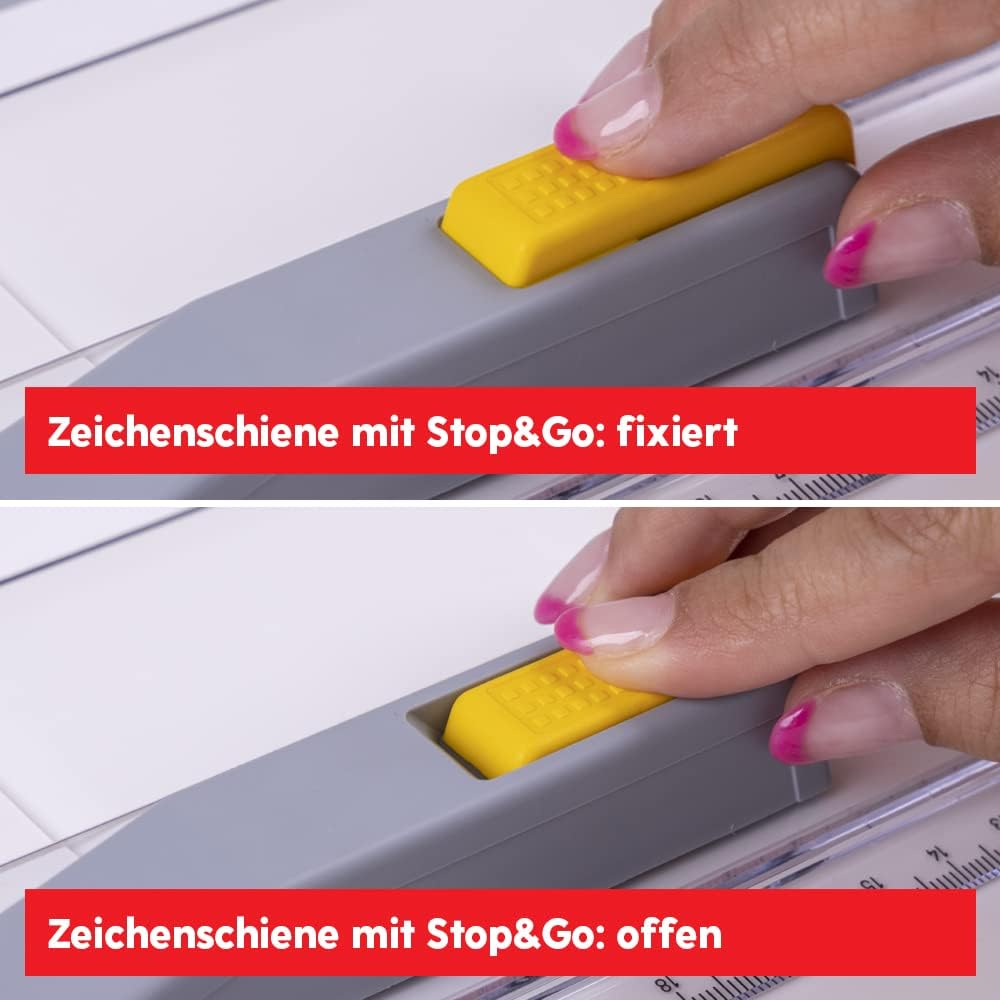 Aristo AR7033 Geo-Board Zeichenplatte (Format: A3, schlagfester Kunststoff, inkl. Schnellzeichendrei