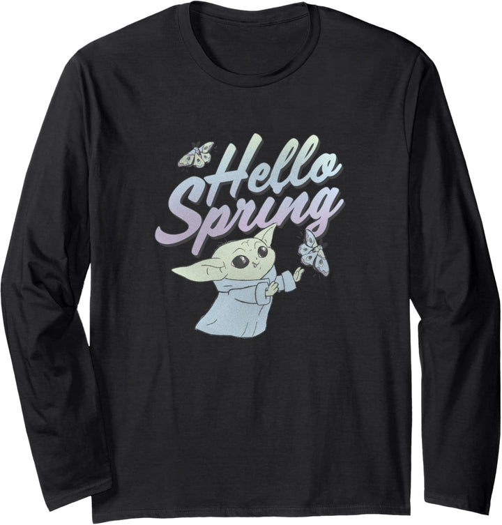 Star Wars: The Mandalorian The Child Hello Spring Butterfly Langarmshirt