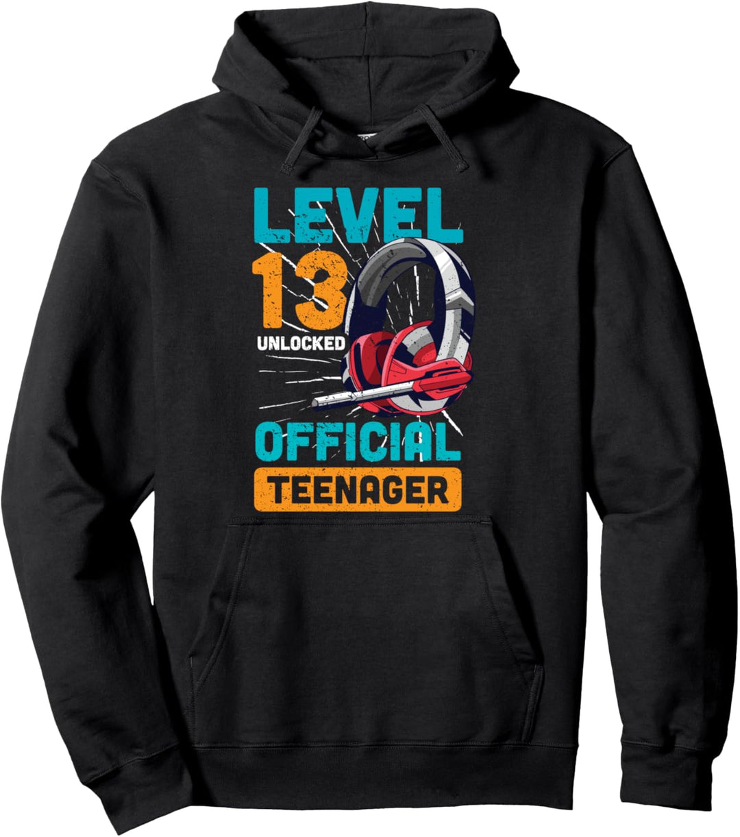 Official Teenager Geschenk 13. Geburtstag Gamer Jugendlicher Pullover Hoodie