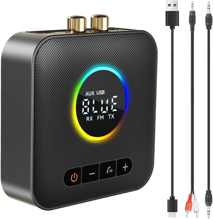 AXFEE Bluetooth 5.4 HiFi Empfänge, 2-in-1 Bluetooth 5.4 Sender &amp; Empfänger, für Musik-Streaming-Soun