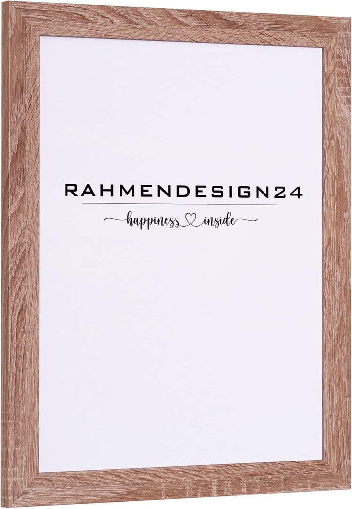 Rahmendesign24 Bilderrahmen Tokio 50x75 SONOMA EICHE Fotorahmen, Wechselrahmen, Posterrahmen, Puzzle