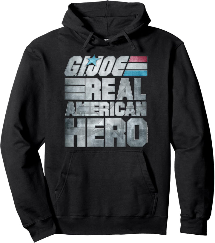 G.I. Joe Real American Hero Metallic Block Logo Pullover Hoodie