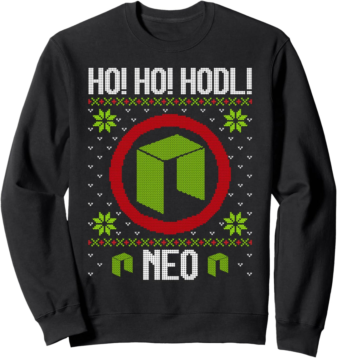 Ho Ho HODL NEO - Fun NEO Cryptocurrency Gear Sweatshirt