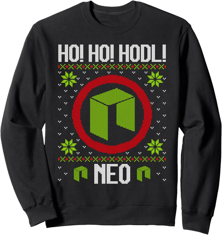 Ho Ho HODL NEO - Fun NEO Cryptocurrency Gear Sweatshirt