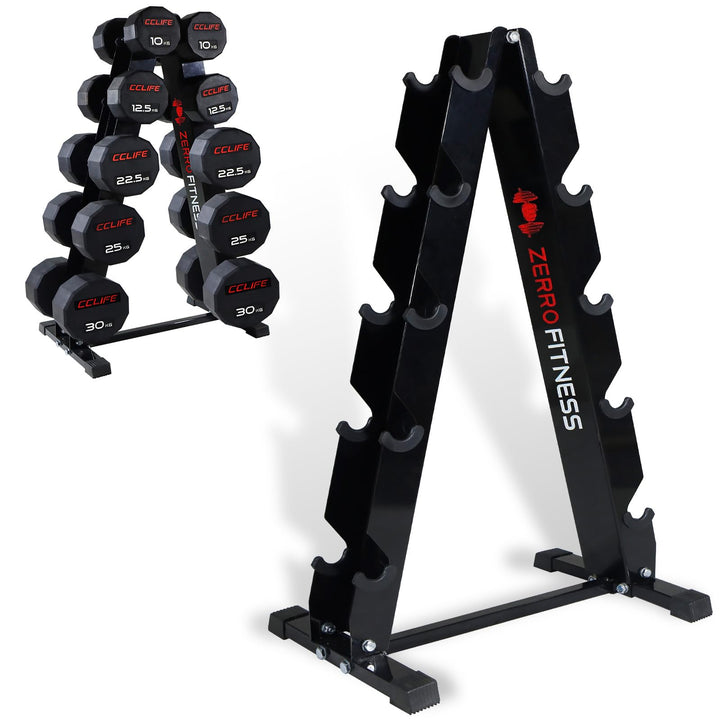 ZEERO Max.300Kg Kurzhantel Rack, 4/5 Ebenen Hantelständer, Passend zu hanteln und Kurzhanteln, Hante