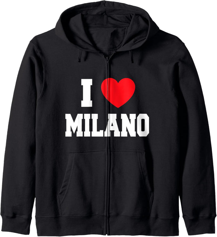 Ich liebe Milano Kapuzenjacke