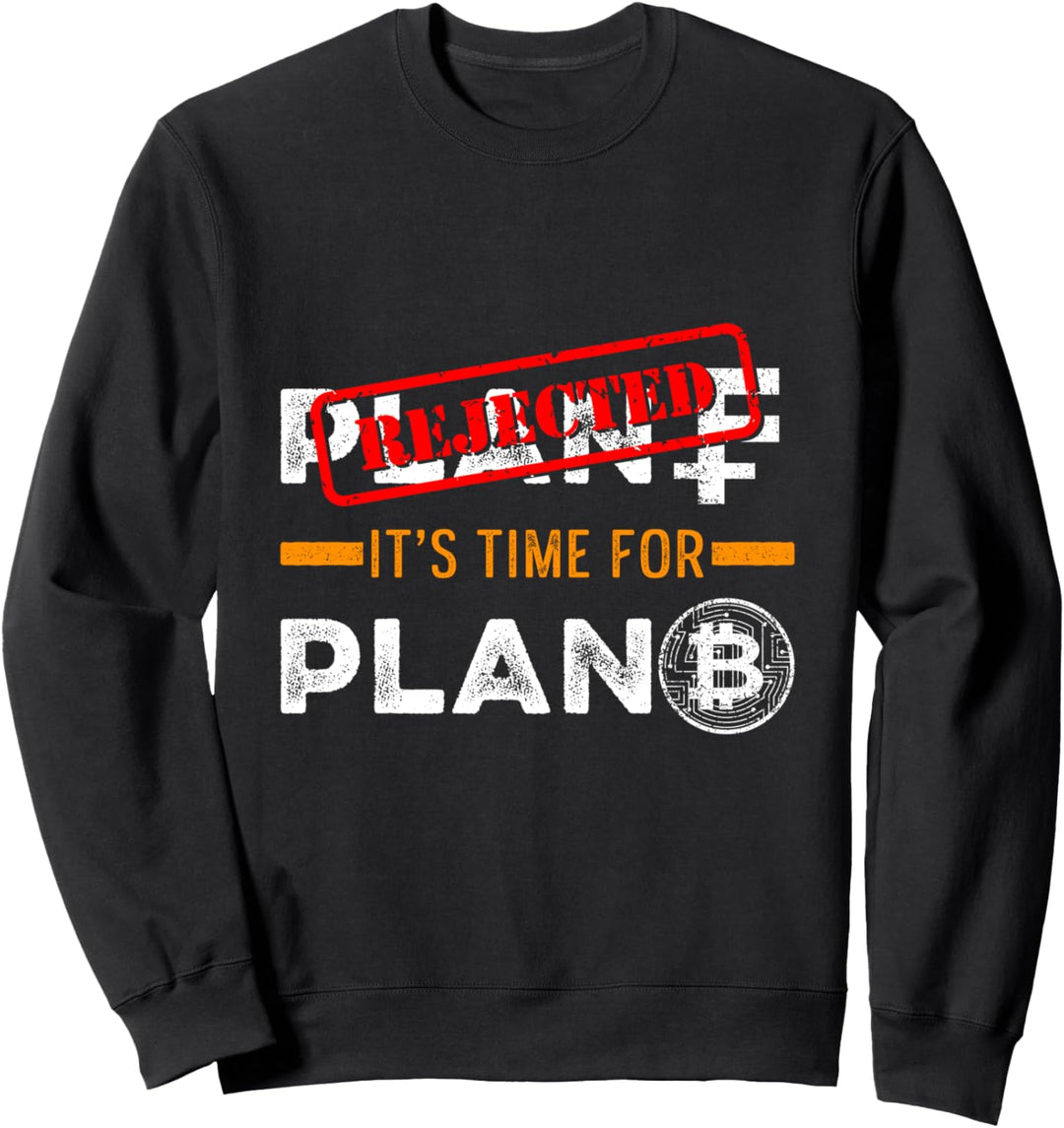 Plan B Geld Börse Krypto BTC Schweizer Franken Bitcoin Sweatshirt