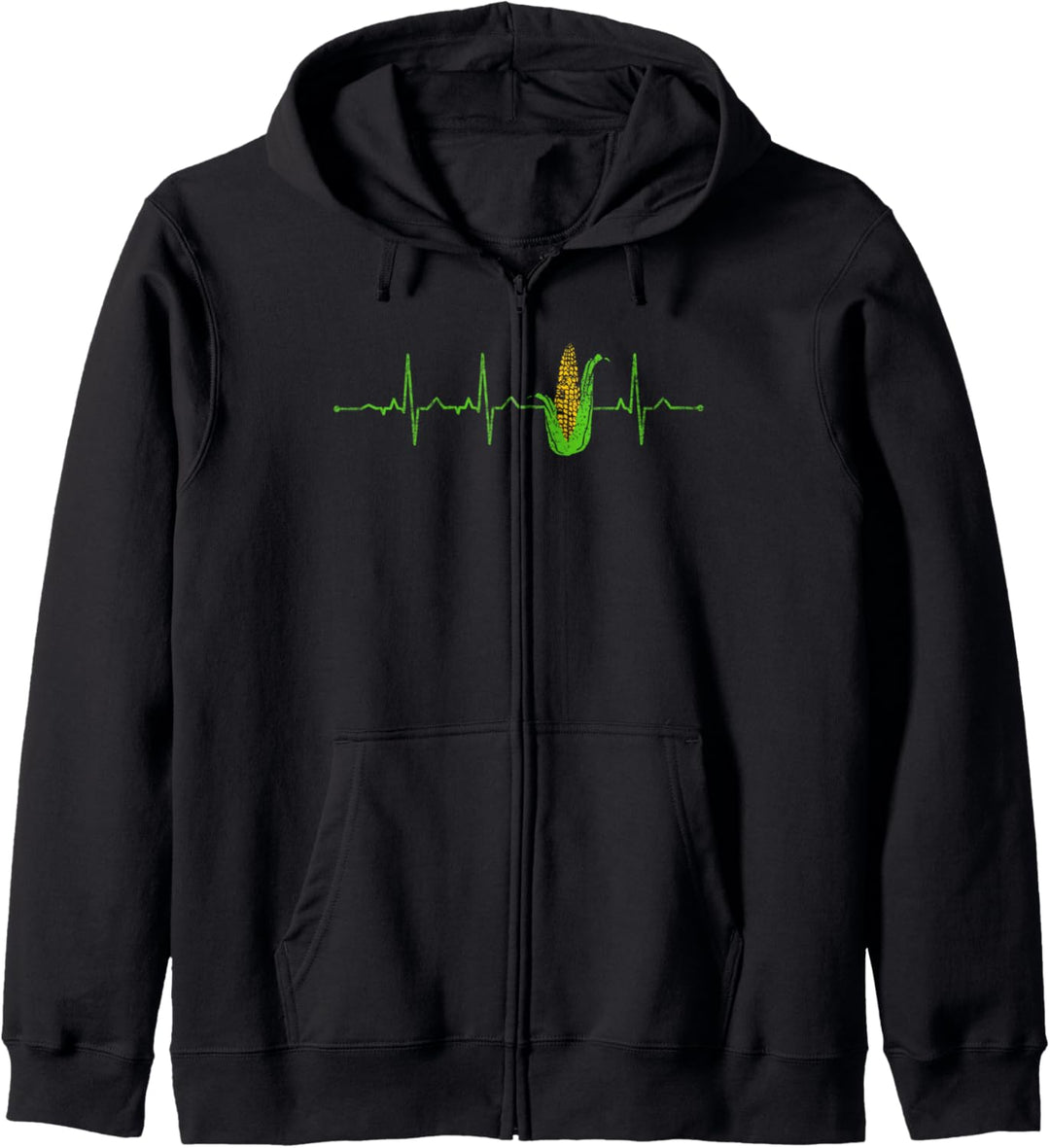 Herzschlag Mais Ernte Landwirt Maisfeld Xmas Geschenk Bauer Kapuzenjacke