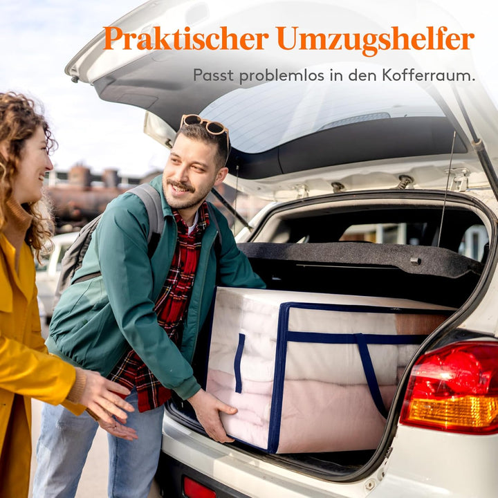 Lifewit 110L Aufbewahrungstasche mit Verstärkten Griffen, 6 Stück Umzugstaschen, Grosse Tasche mit R