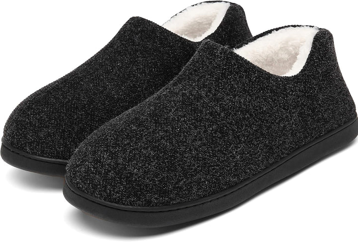 Mishansha Herren Winter Warme Hausschuhe Memory Foam Plüsch Pantoffeln,Gr.39-48, 39 EU
