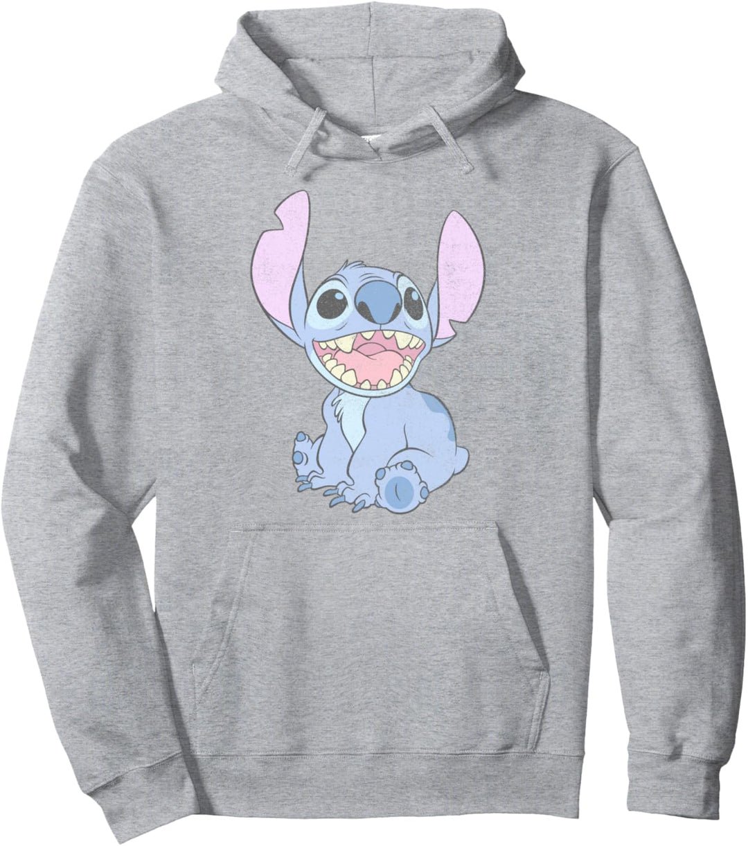 Disney Lilo &amp; Stitch Faded Stitch Simple Portrait Pullover Hoodie