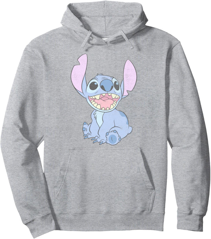 Disney Lilo &amp; Stitch Faded Stitch Simple Portrait Pullover Hoodie