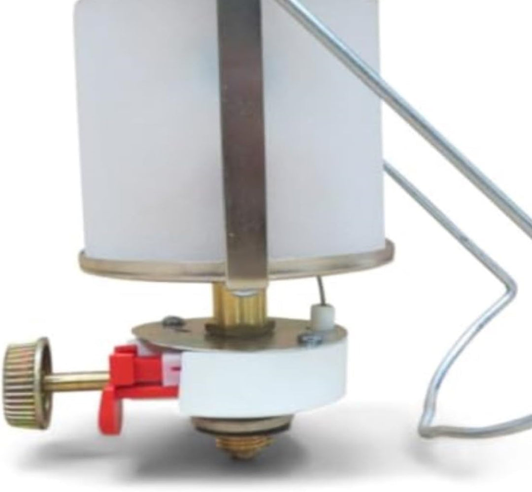 Gas Campinglampen mit Piezozündung und Metallgehäuse