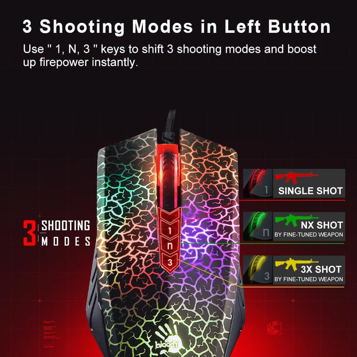 Bloody A70 Infrarot Micro Switch Gaming Maus, A70