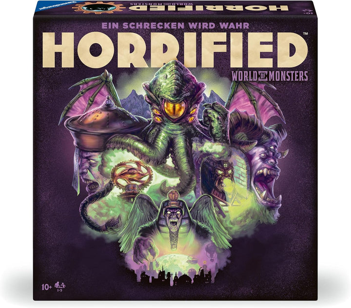 Ravensburger 22892 - Horrified: World of Monsters - Kooperatives und immersives Brettspiel für alle