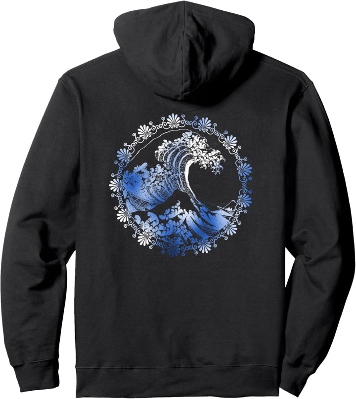 Berühmte Klassische Japanische Kunst Die Grosse Welle Hokusai Pullover Hoodie