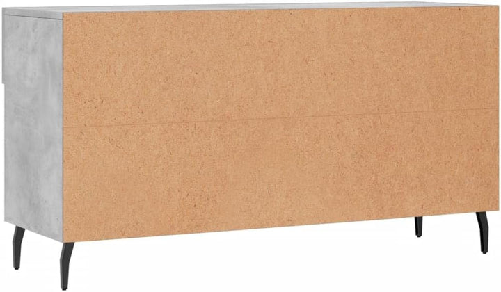 vidaXL Schuhbank Betongrau 102x35x55 cm Holzwerkstoff, Betongrau