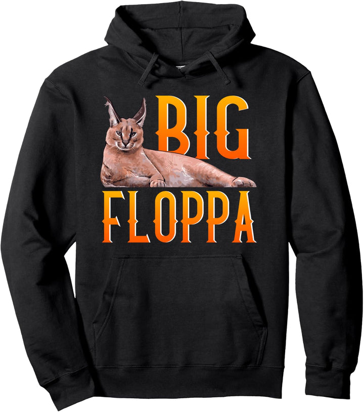 Big Floppa Meme Süsse Karacal Katze Pullover Hoodie