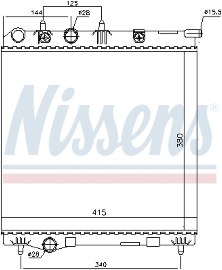 Nissens 636002 Kühler, Motorkühlung