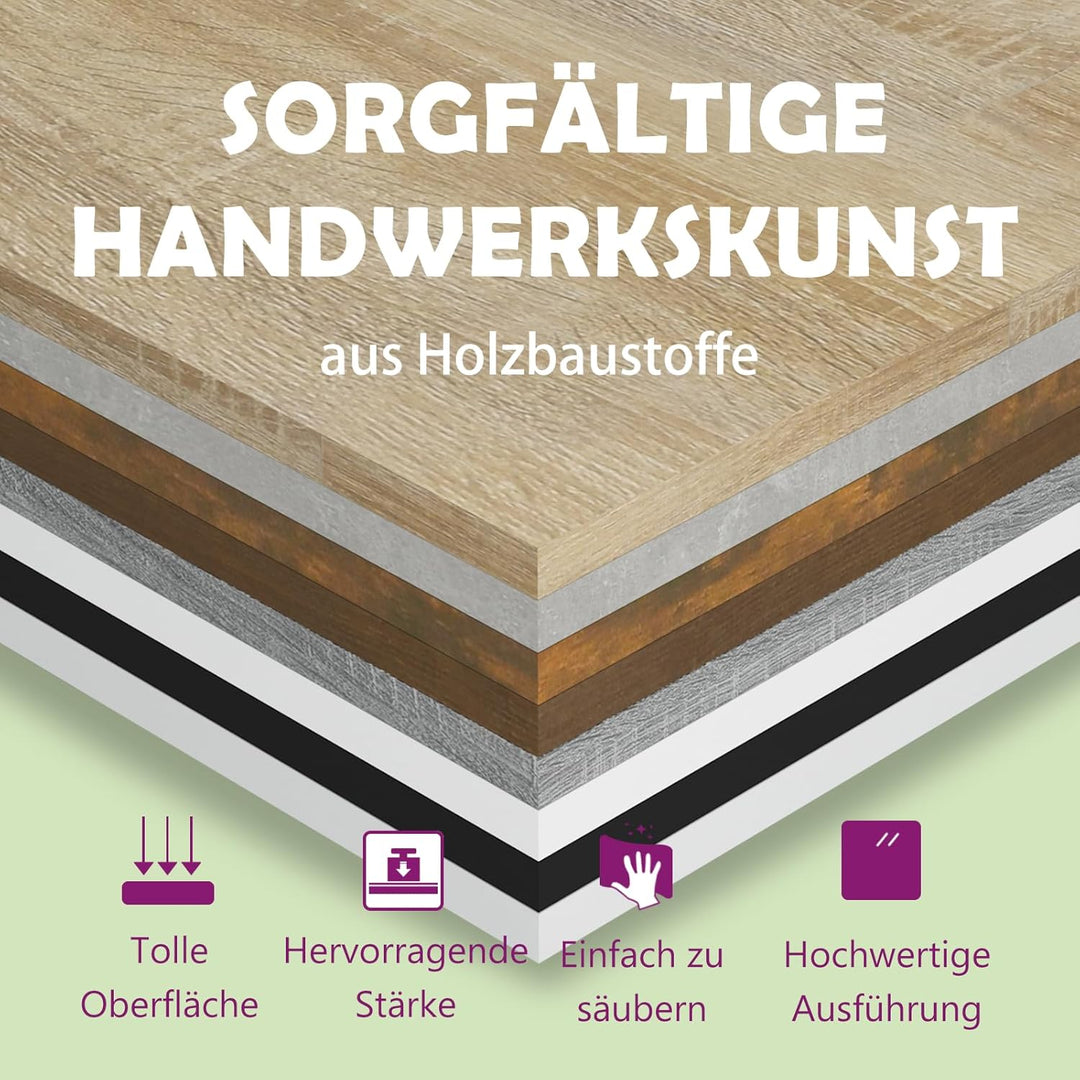 vidaXL Badschrank Grau Sonoma 30x30x95 cm Holzwerkstoff, Grau Sonoma
