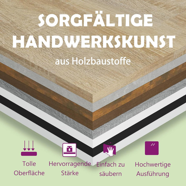 vidaXL Couchtisch Wohnzimmertisch Sofatisch Kaffeetisch Beistelltisch Tisch Wohnzimmer Teetisch mit