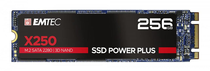 Emtec SSD M2 SATA x250 256GB Power Plus 3D NAND 256 GB, 256 GB