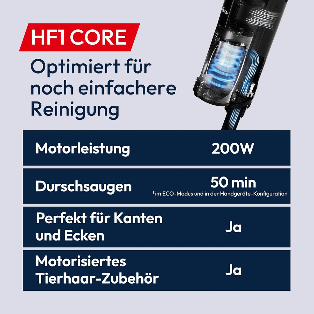 Hoover Akku-Staubsauger kabellos HF1 CORE Pet mit Turbodüse für Tierhaare, Handstaubsauger mit max.