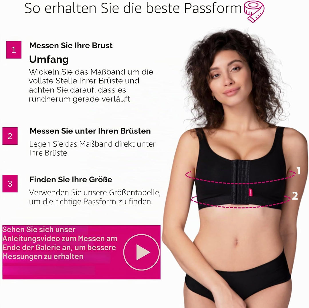 LIPOELASTIC® PI Ideal Variant - Nahtlose elastische Cups XXL Schwarz