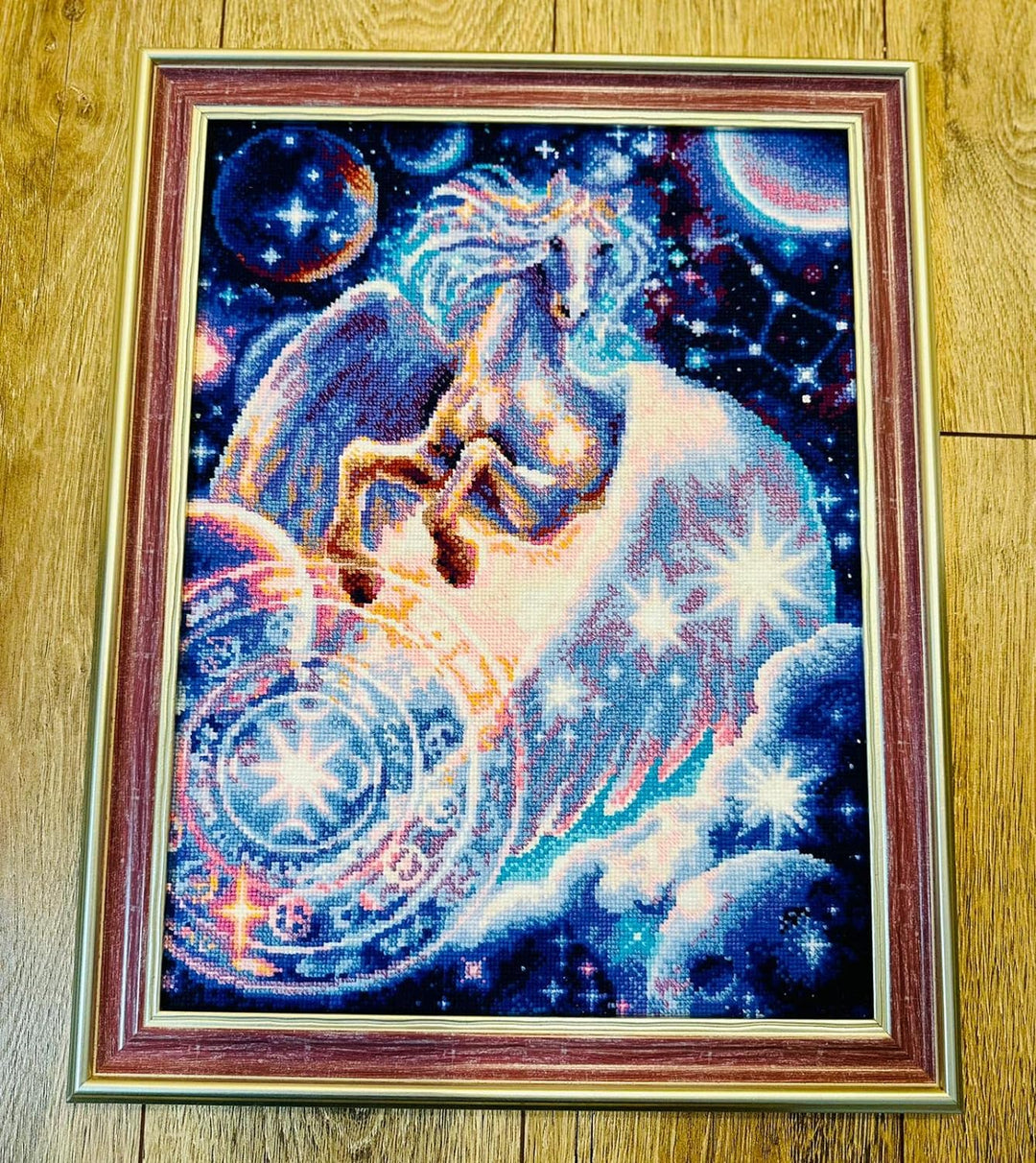RIOLIS Counted Cross Stitch Kit 11.75"X15.75"-Pegasus Constellation (14 Count)