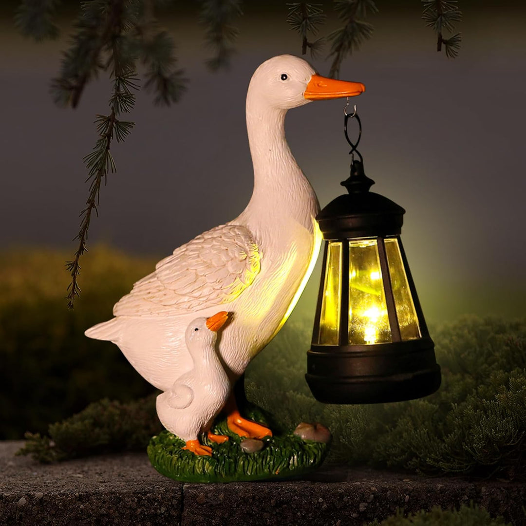 Garten Deko Figuren für Aussen mit Solar Laterne – Lustig Wasserdicht Solarlampe Figur Gartendeko fü