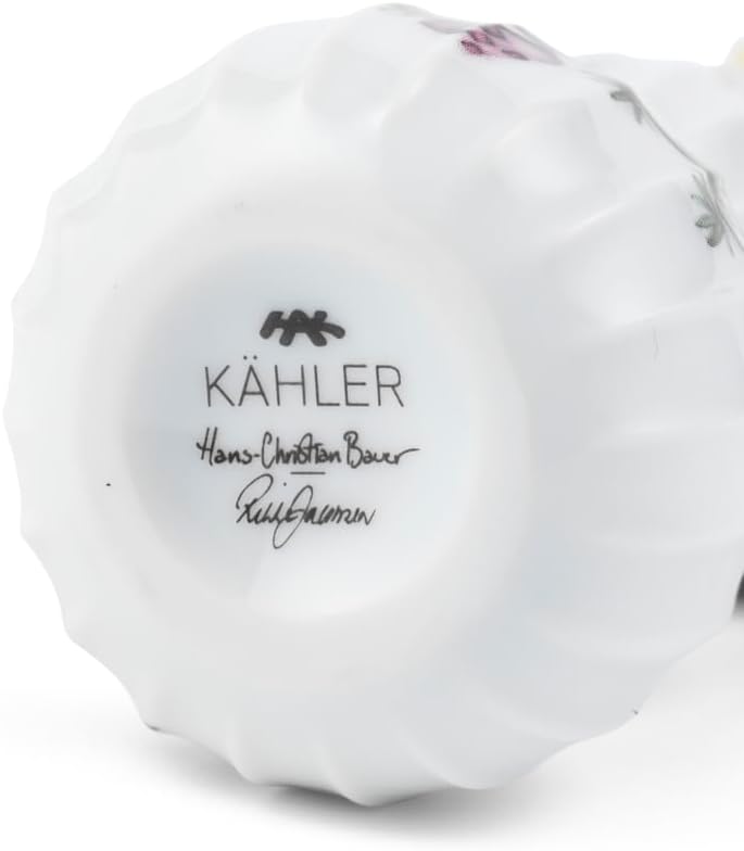 Kähler Hammershøi Christmas Schneemann – Porzellan Dekofigur, Handbemalt, 11,5 cm, Weihnachtsdekorat